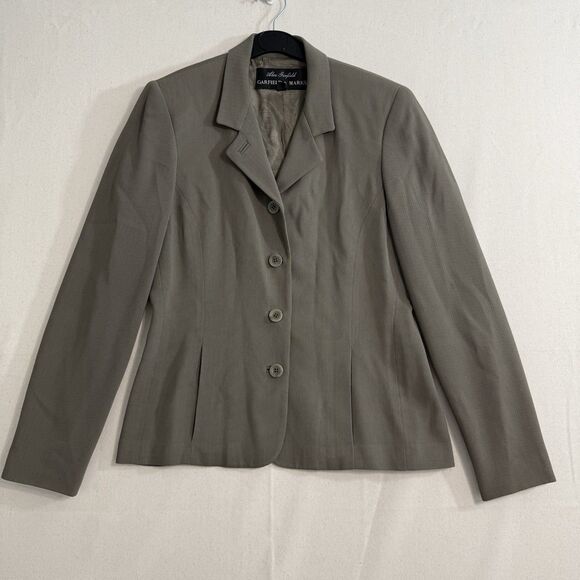 Alex Garfield & Marks Womens Rib Jacket Skirt Size 4 Greenish-Grey - Picture 1 of 11
